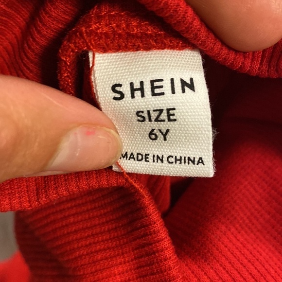 SHEIN | Fall Preppy Plaid Outfit For Toddler Size 6 RED - Picture 7 of 7